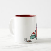 Tasse de Stegosaurus de Père Noël (Devant gauche)