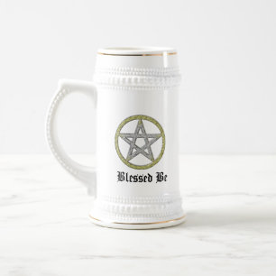 Tasse de Stein Witchy de bière de pentagramme de