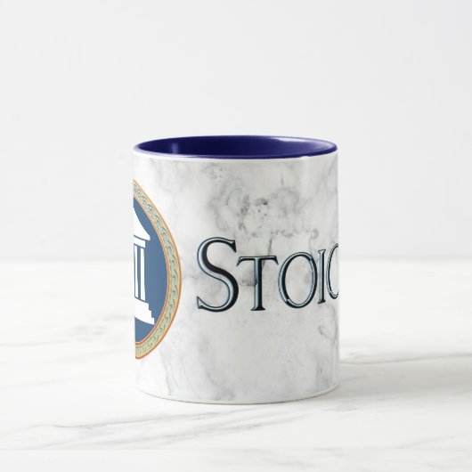 Tasse de stoïcisme avec stoa encadré (Centre)