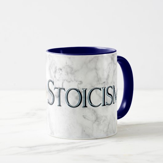Tasse de stoïcisme avec stoa encadré (Devant droit)