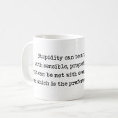 Tasse de stupidité (Devant gauche)
