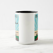 Tasse de style d'art déco comportant l'aéroport de (Centre)