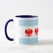 Tasse de style de polonais de drapeau de Chicago (Gauche)