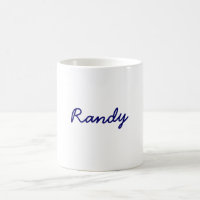 Tasse de style de Randy-Nom