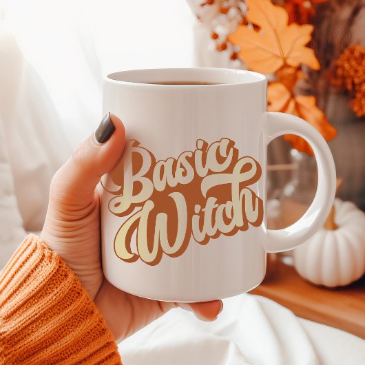Tasse de style rétro Basic Witch
