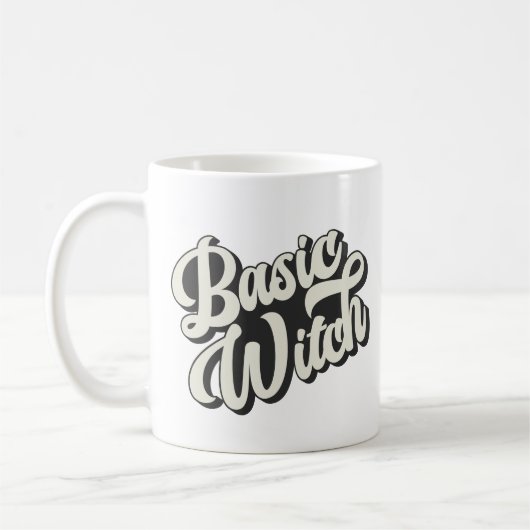 Tasse de style rétro Basic Witch (Gauche)