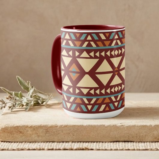 Tasse de style sud-ouest géométrique moderne