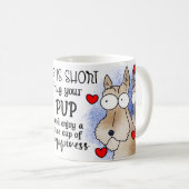 Tasse de sublimation de chien (Devant droit)
