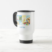 Tasse de sublimation Rétro Été Plage – Vintage (Devant gauche)