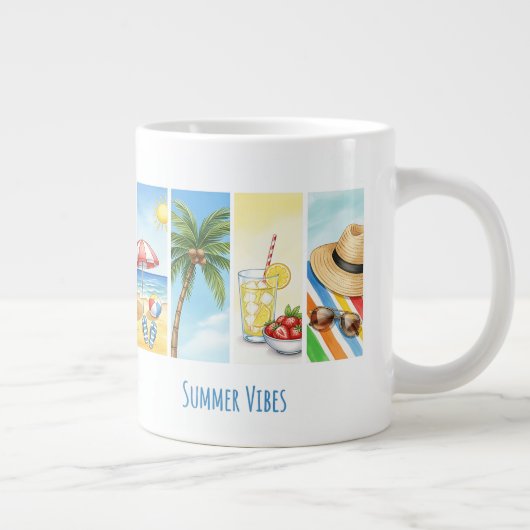 Tasse de sublimation Rétro Summer Beach Vibes – Vi (Droite)