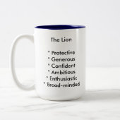 Tasse de Sun de zodiaque - Lion (Gauche)
