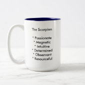 Tasse de Sun de zodiaque - Scorpion (Gauche)