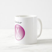 Tasse de survivant de cancer du sein (Devant droit)