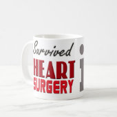 Tasse de survivant de chirurgie cardiaque (Devant gauche)