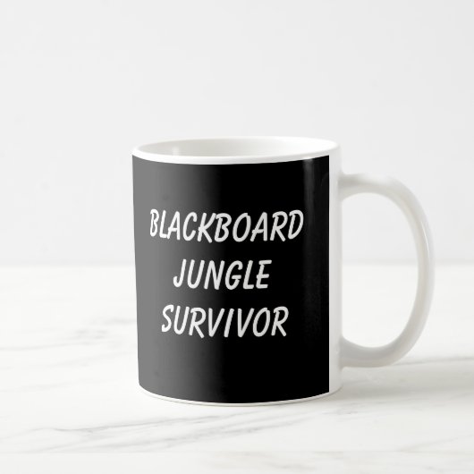 Tasse de SURVIVANT de JUNGLE de TABLEAU NOIR (Droite)