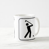 Tasse de symbole de golf (Devant droit)