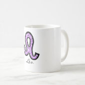 Tasse de symbole de Lion (style 1_purple) (Devant droit)