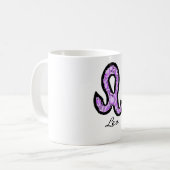 Tasse de symbole de Lion (style 1_purple) (Devant gauche)