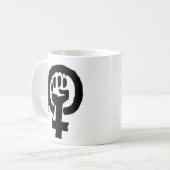 Tasse de symbole de logo du féminisme (Devant gauche)