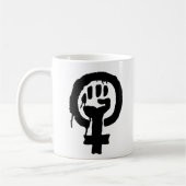 Tasse de symbole de logo du féminisme (Gauche)