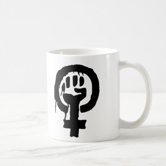 Tasse de symbole de logo du féminisme (Droite)