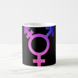 Tasse de symbole de transsexuel