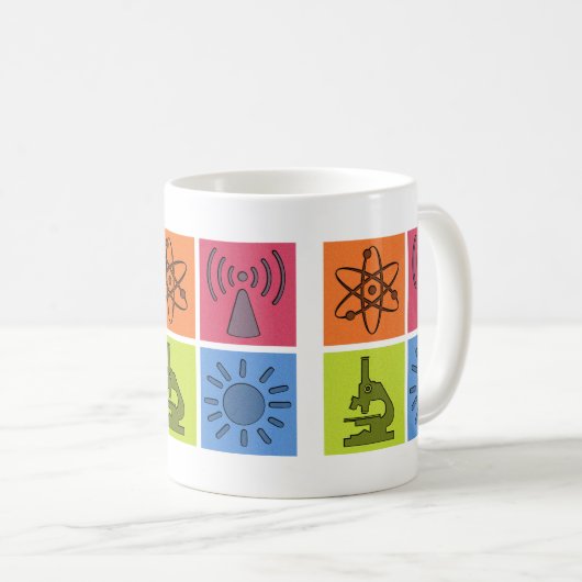 Tasse de symboles de la Science (Devant droit)