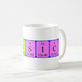 Tasse de table périodique de physique et de chimie (Devant droit)