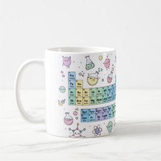 Tasse de tableau périodique de chimie Kawaii | Sci