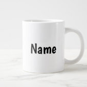 Tasse de taille Jumbo avec "Rule The World" (Droite)