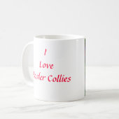 Tasse de tartan de border collie (Devant gauche)