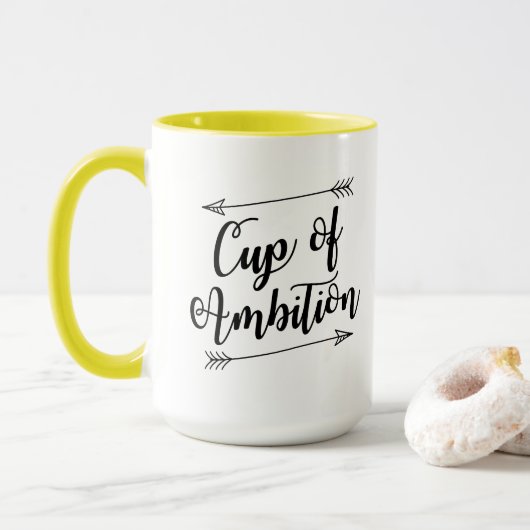 Tasse de tasse de café d'ambition (Avec donut)