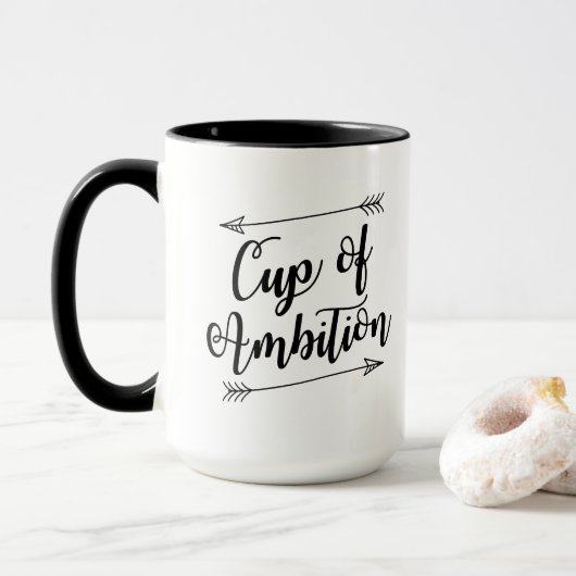 Tasse de tasse de café d'ambition (Avec donut)