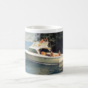 Tasse de tasse de café de bateaux de Bertram rét