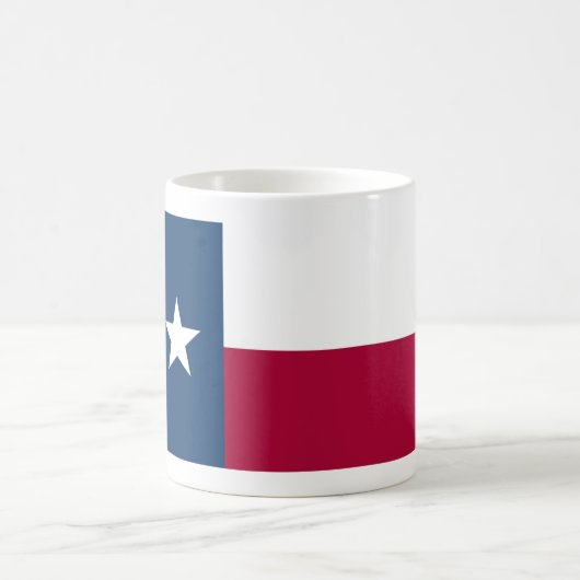 Tasse de tasse de café de drapeau d'état du Texas (Centre)