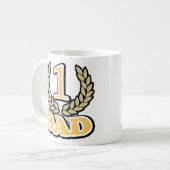 Tasse de tasse de café de papa du CHAMPION #1 (Devant gauche)