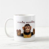 Tasse de tasse de café de singe de code de (Gauche)