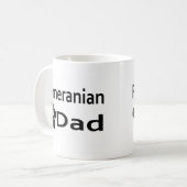 Tasse de tasse de café d'empreinte de patte de (Devant gauche)