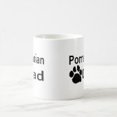 Tasse de tasse de café d'empreinte de patte de (Centre)