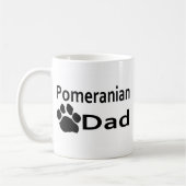 Tasse de tasse de café d'empreinte de patte de (Gauche)
