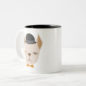 Tasse de tasse de moyen de bouledogue français (Devant gauche)