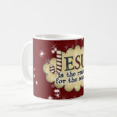 Tasse de tasse de Noël de saison de raison de (Devant gauche)