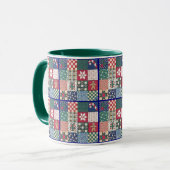 Tasse de tasse d'édredon de patchwork de pays (Devant gauche)