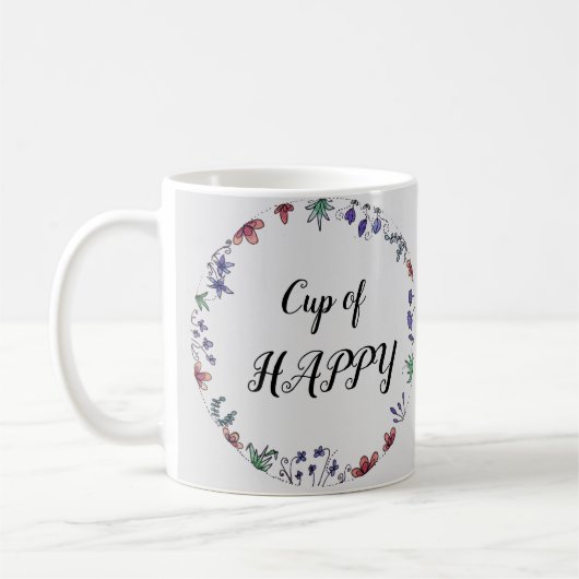 Tasse de tasse heureuse (Gauche)
