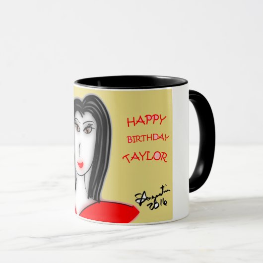 TASSE DE TAYLOR DE JOYEUX ANNIVERSAIRE (Devant droit)