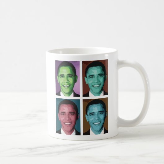 Tasse de Technicolor d'Obama (Droite)