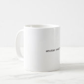 Tasse de technologie drôle niveau zéro d'émotion h (Devant gauche)