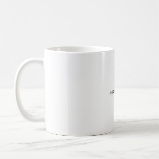 Tasse de technologie drôle niveau zéro d'émotion h (Gauche)