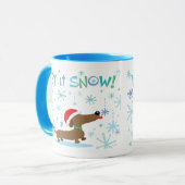 Tasse de teckel de Noël (Devant gauche)