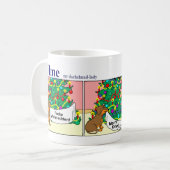Tasse de teckel : Joyeuses Fêtes (Devant gauche)